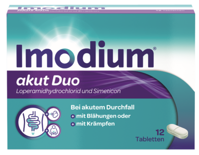 IMODIUM akut Duo 2 mg/125 mg Tabletten